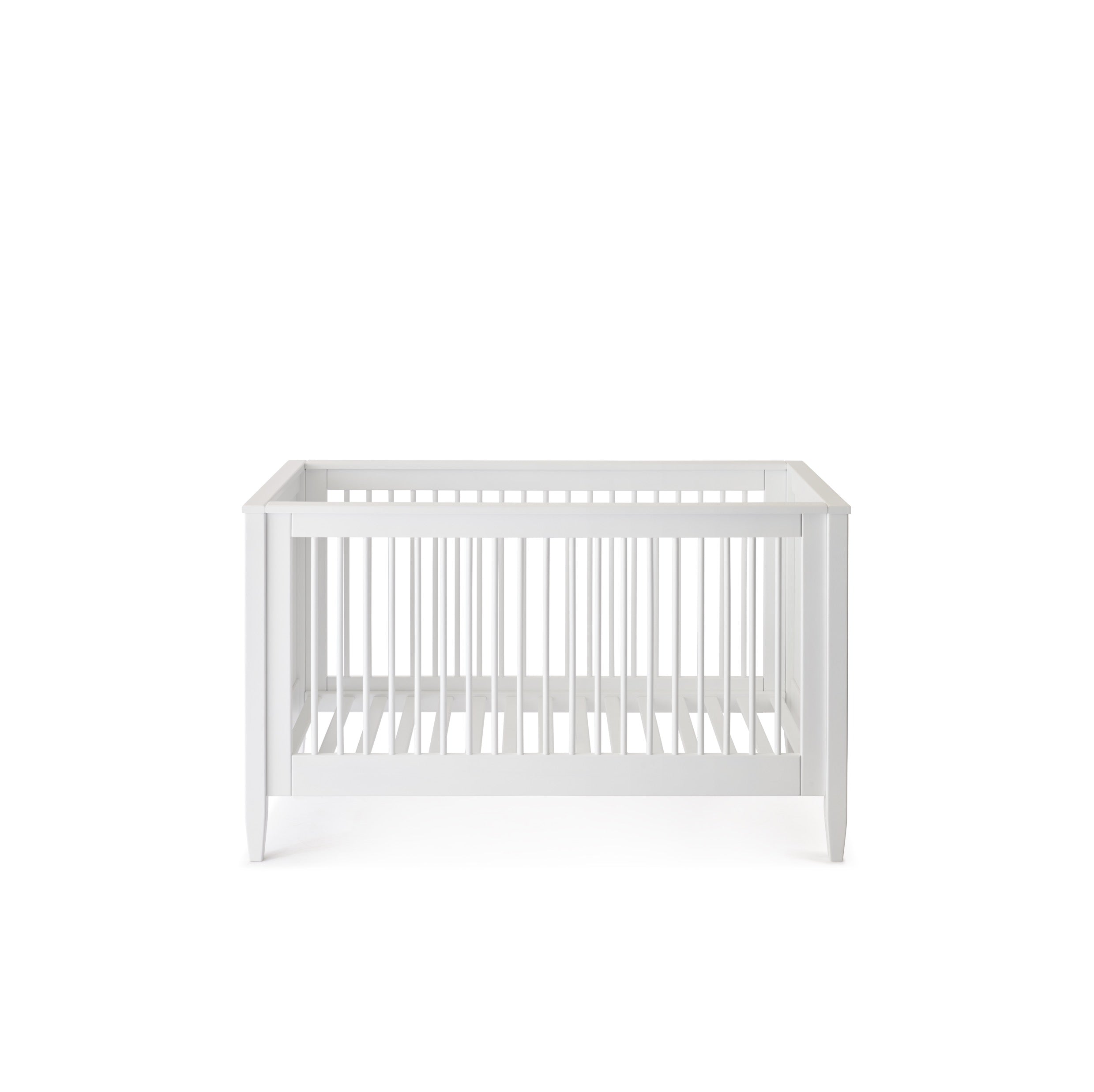 Babybett Weiss-Handbemalt
