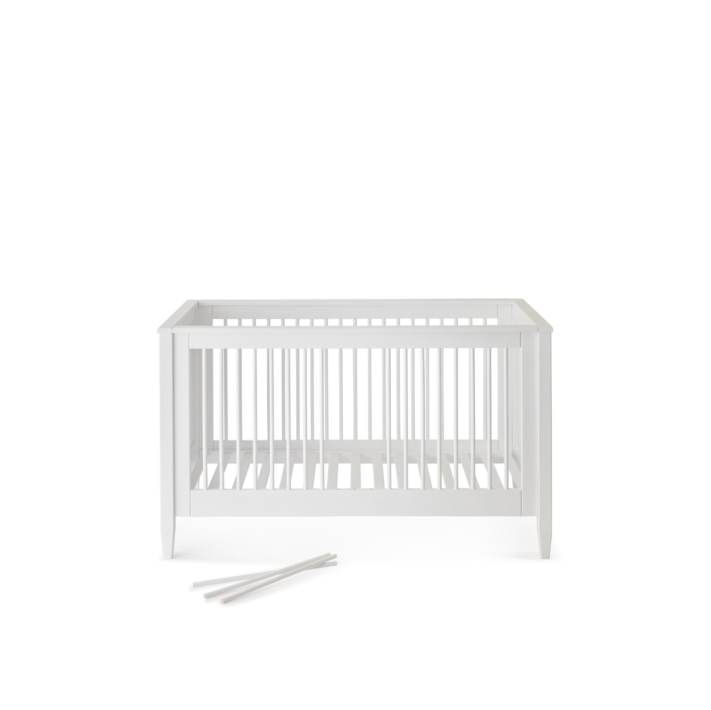 Babybett Weiss-Handbemalt