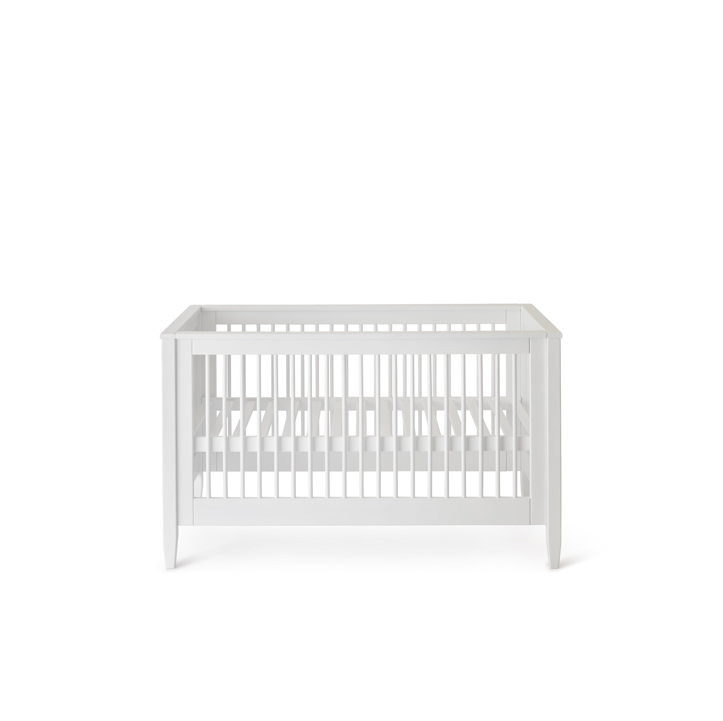 Babybett Weiss-Handbemalt