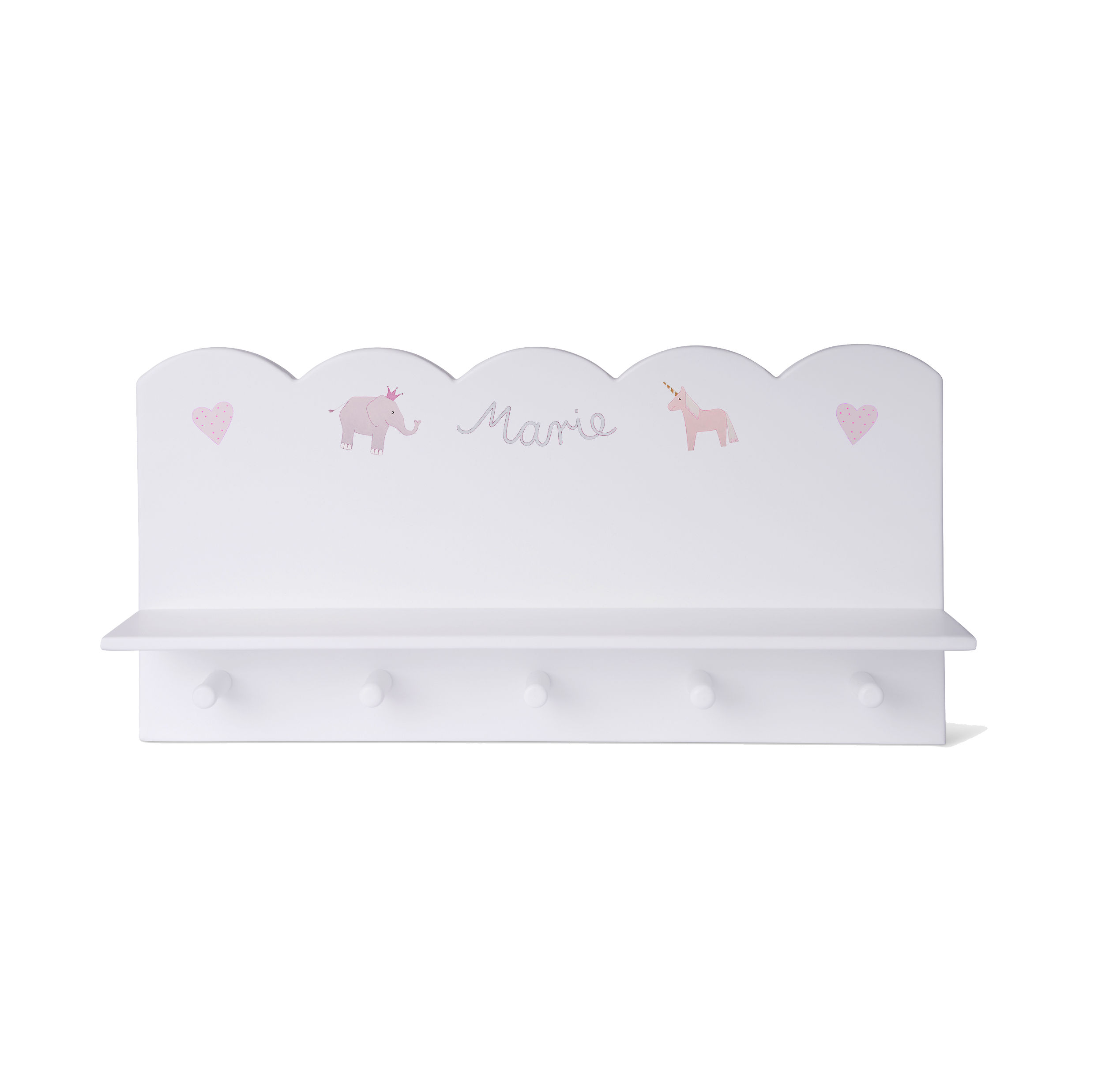 Hängeregal Weiss-Handbemalt