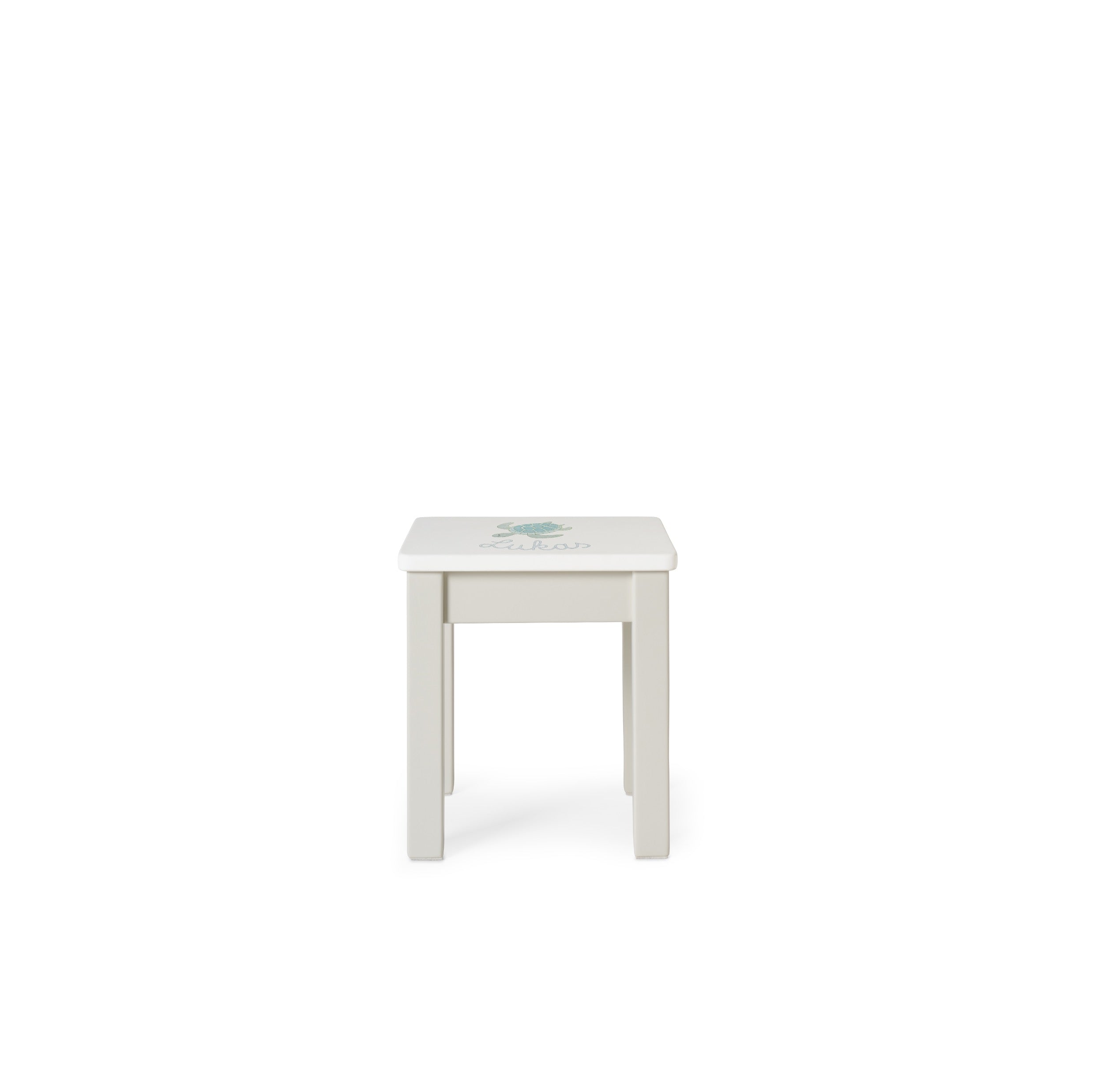 Kinderhocker Salbei Handbemalt