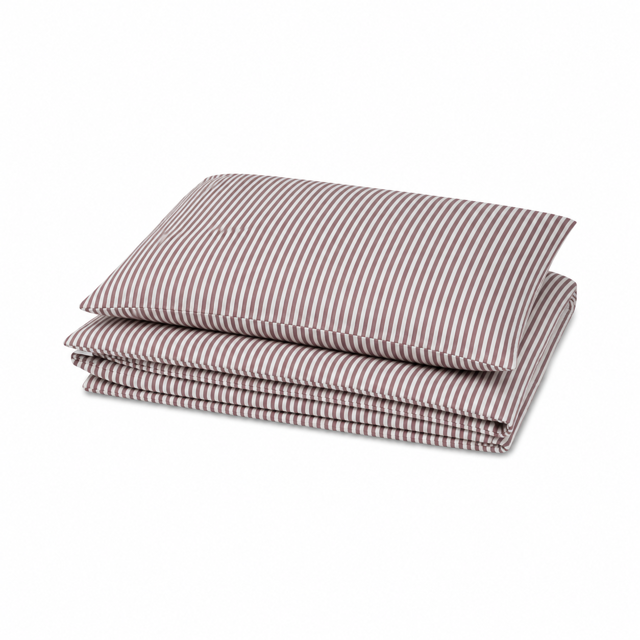 Baby Bettwäsche Mauve Gestreift