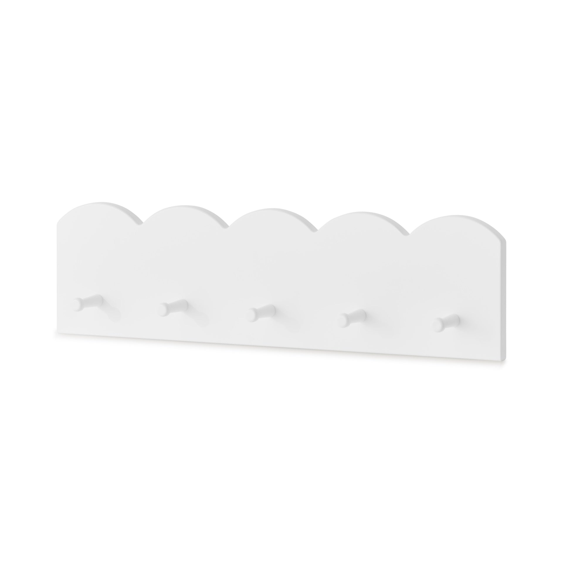Garderobe 5 Haken Weiss