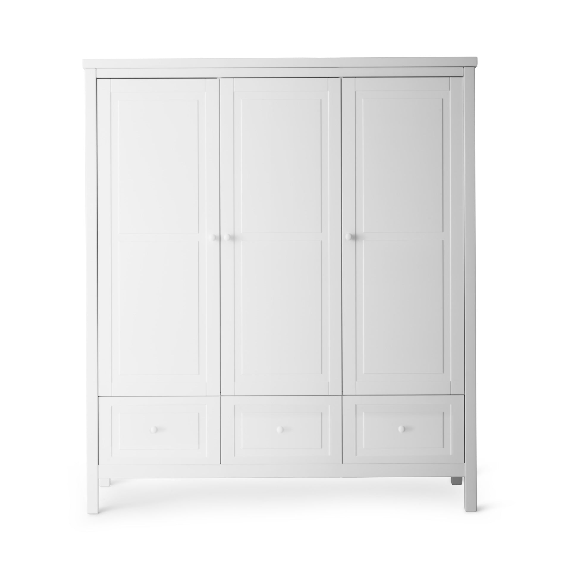 Kleiderschrank 3-türig Weiss