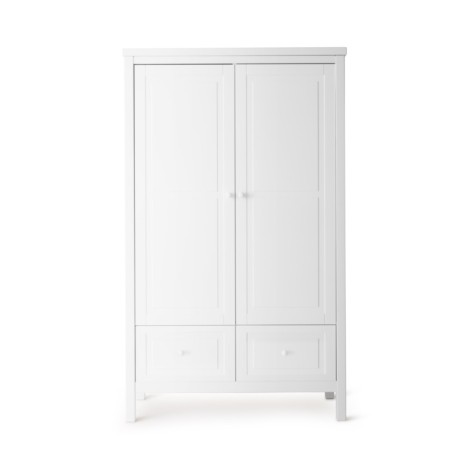 Kleiderschrank 2-türig Weiss