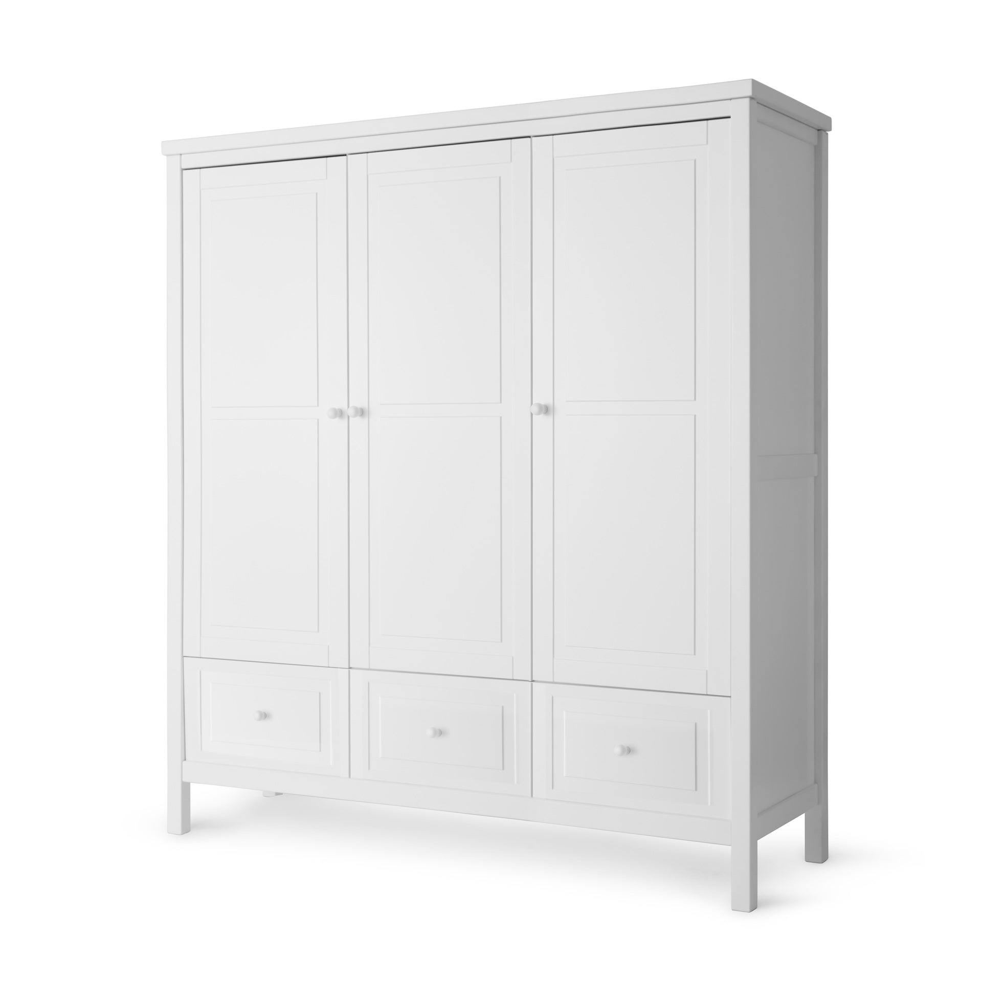 Kleiderschrank 3-türig Weiss