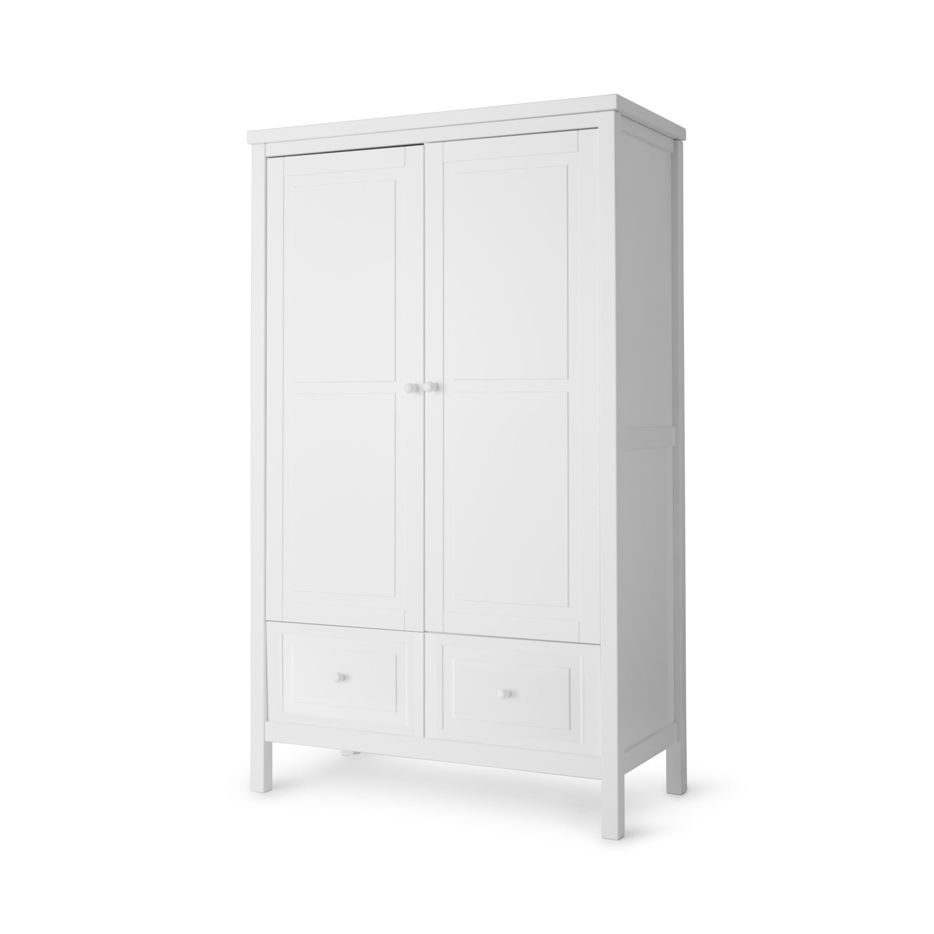 Kleiderschrank 2-türig Weiss