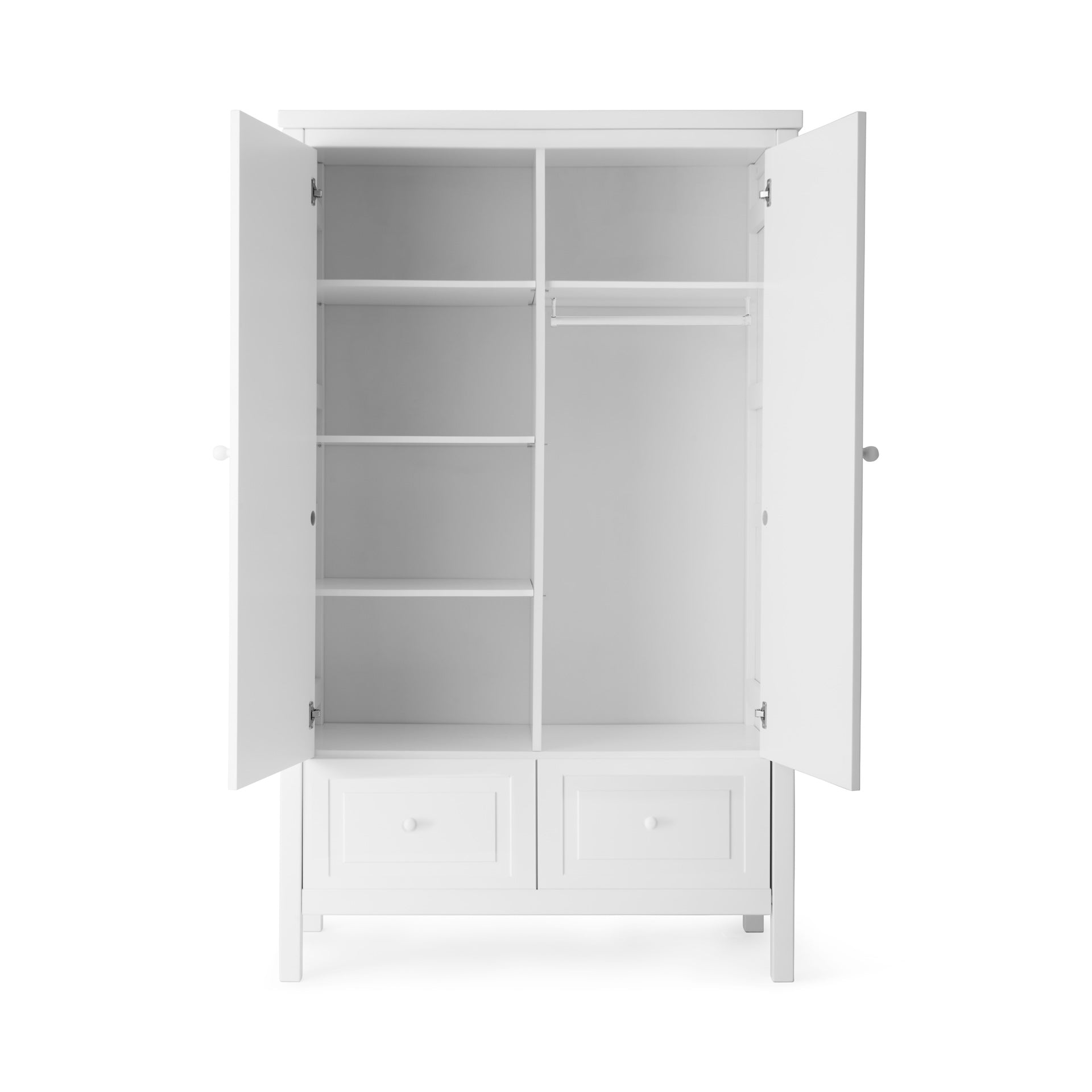 Kleiderschrank 2-türig Weiss