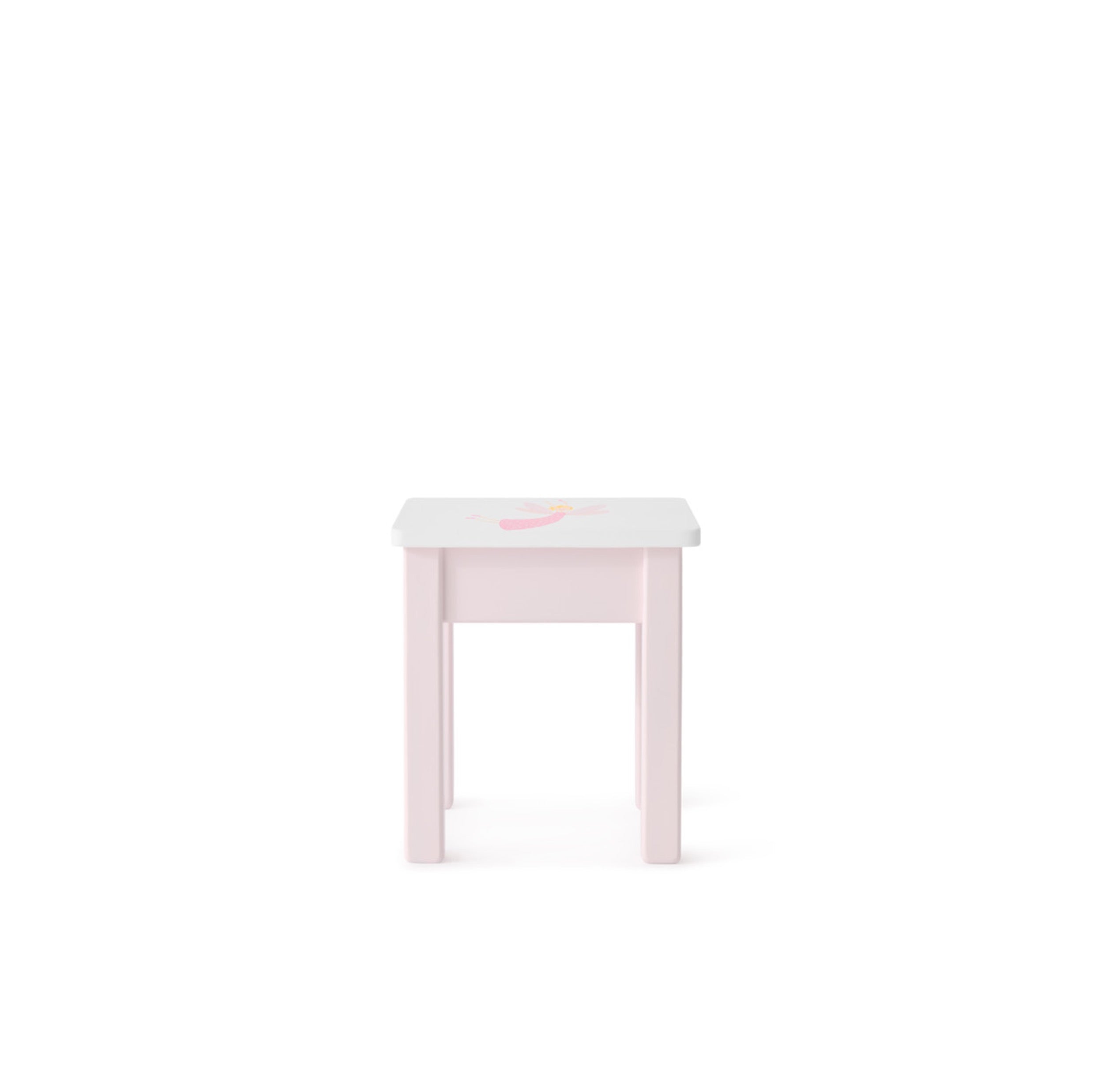 Kinderhocker Rosa-Handbemalt