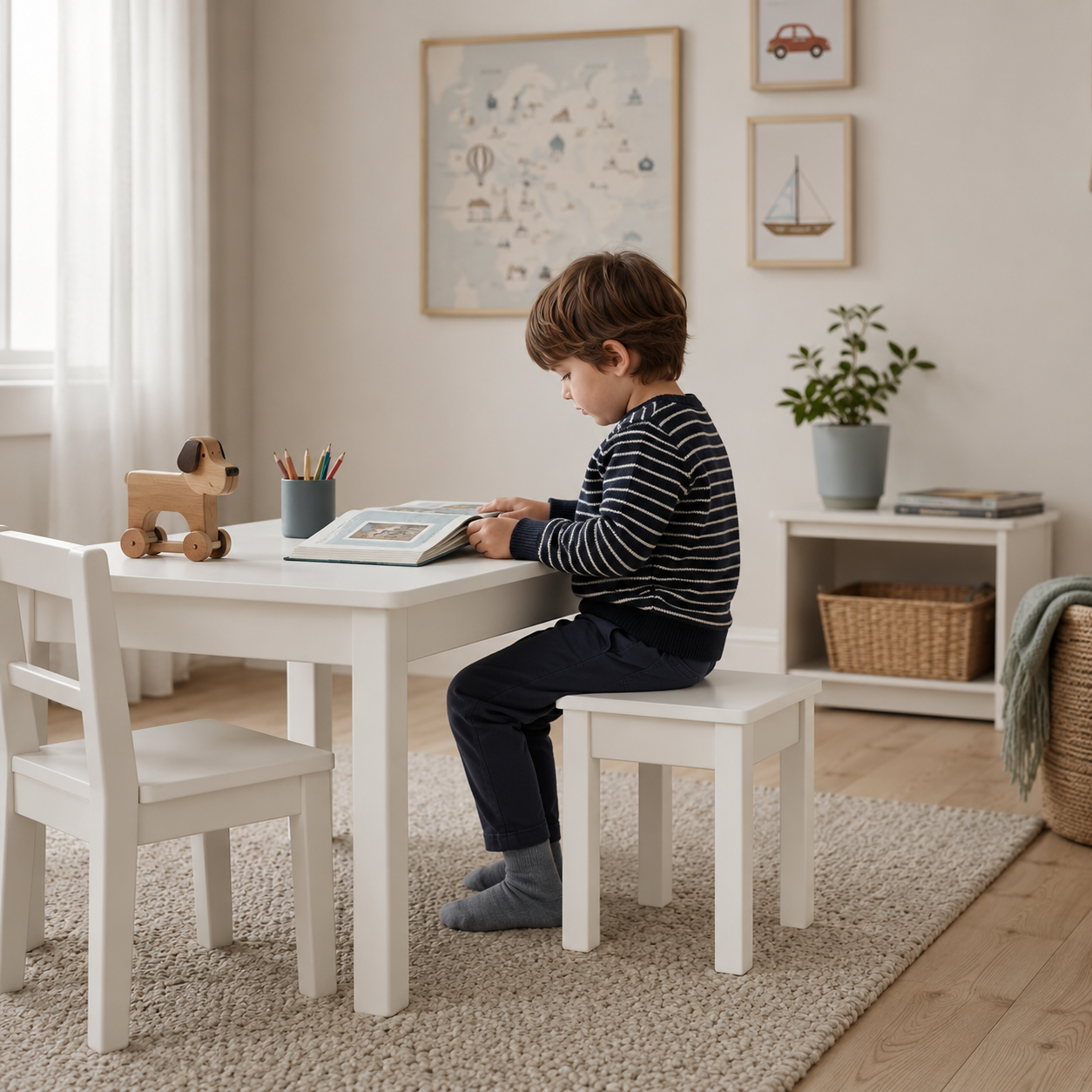 Children's Stool Pink