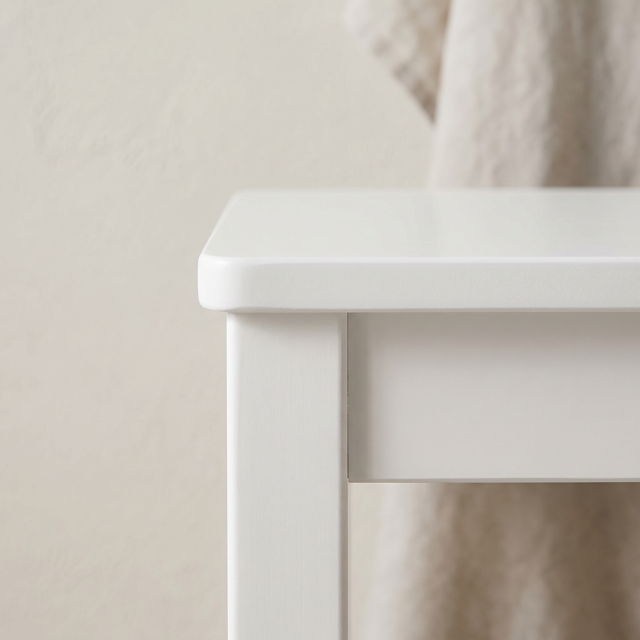 Children's Stool White-Hand-Painted