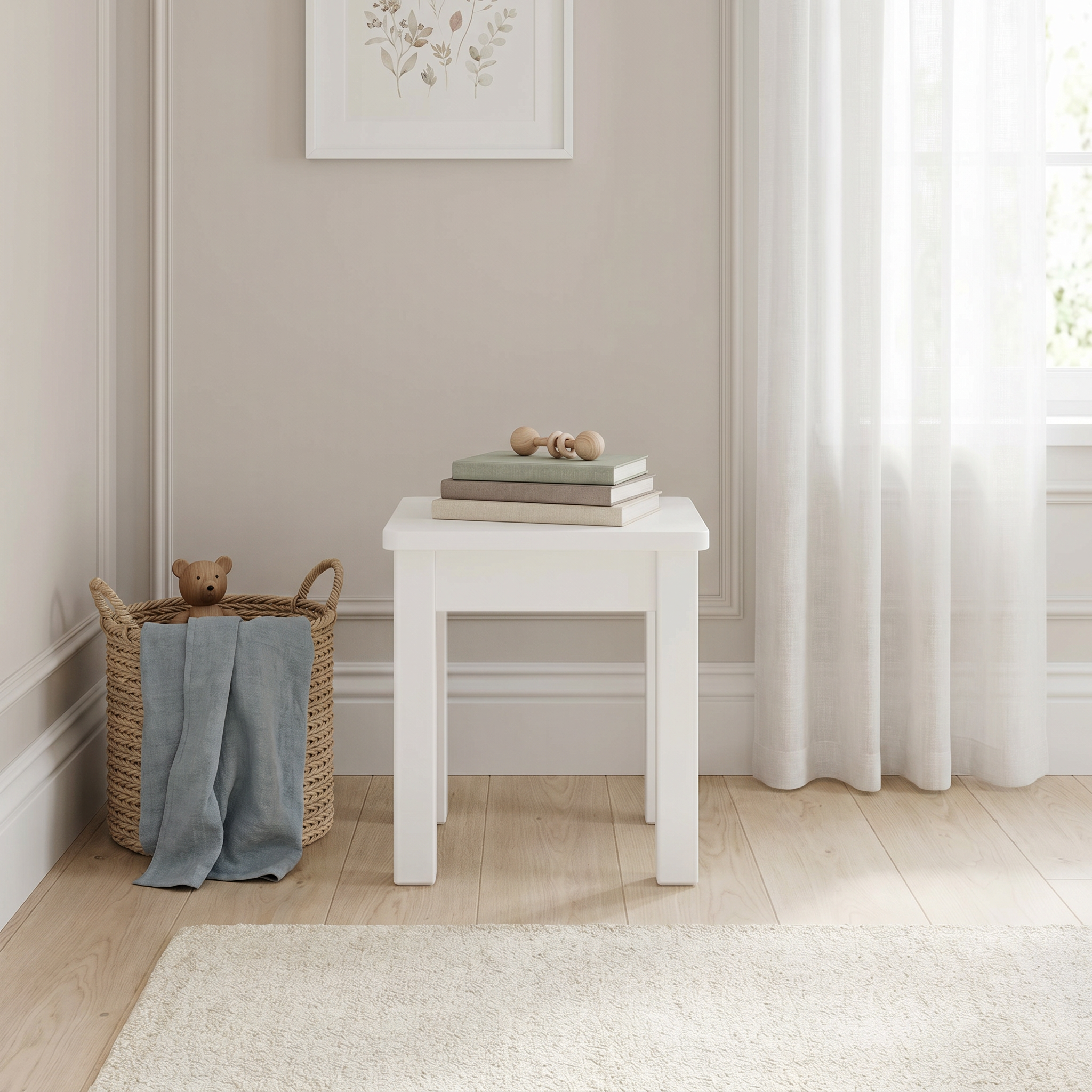 Children's Stool White