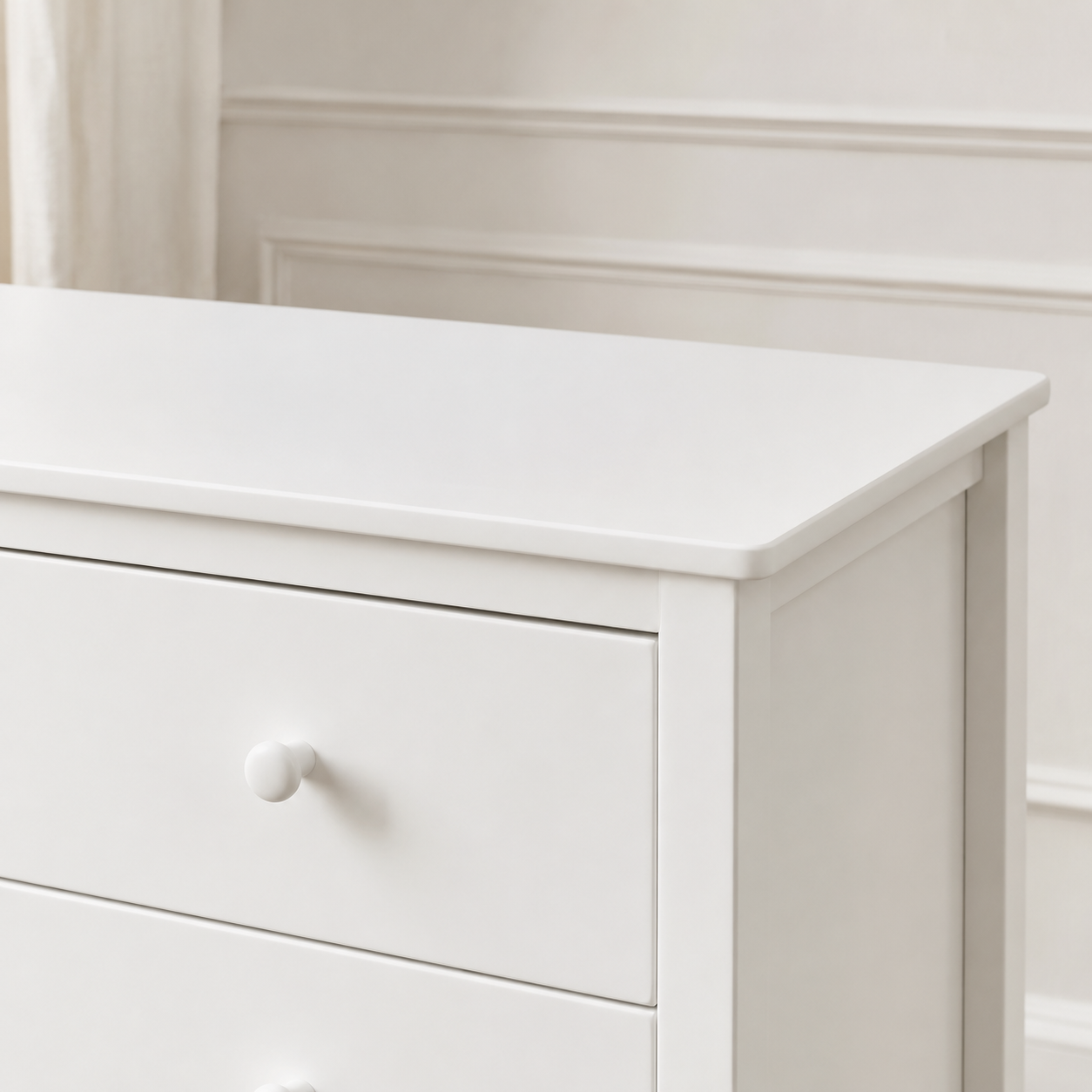 Chest of Drawers White-Handpainted