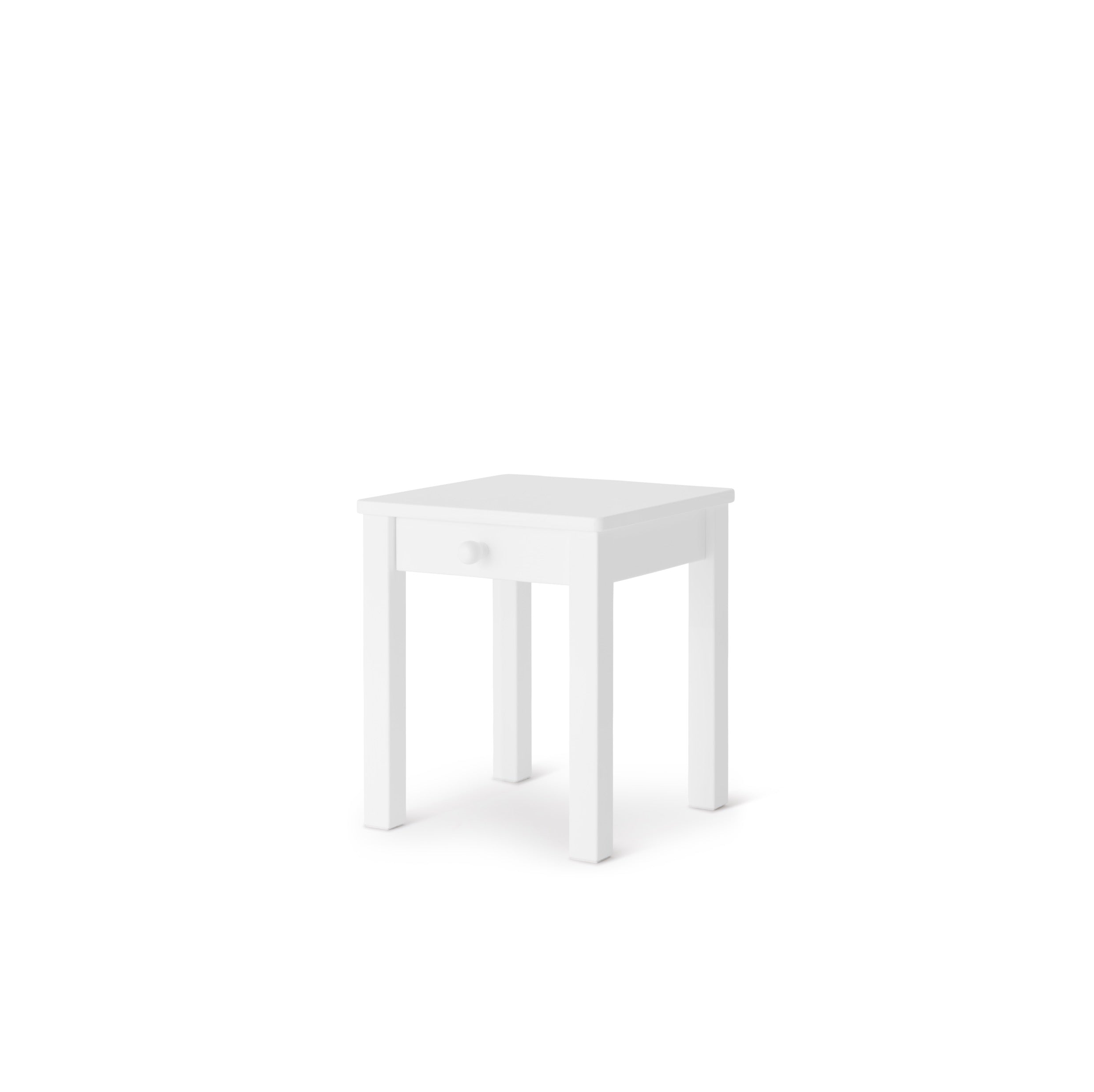 Nachttisch Weiss mit Schublade
