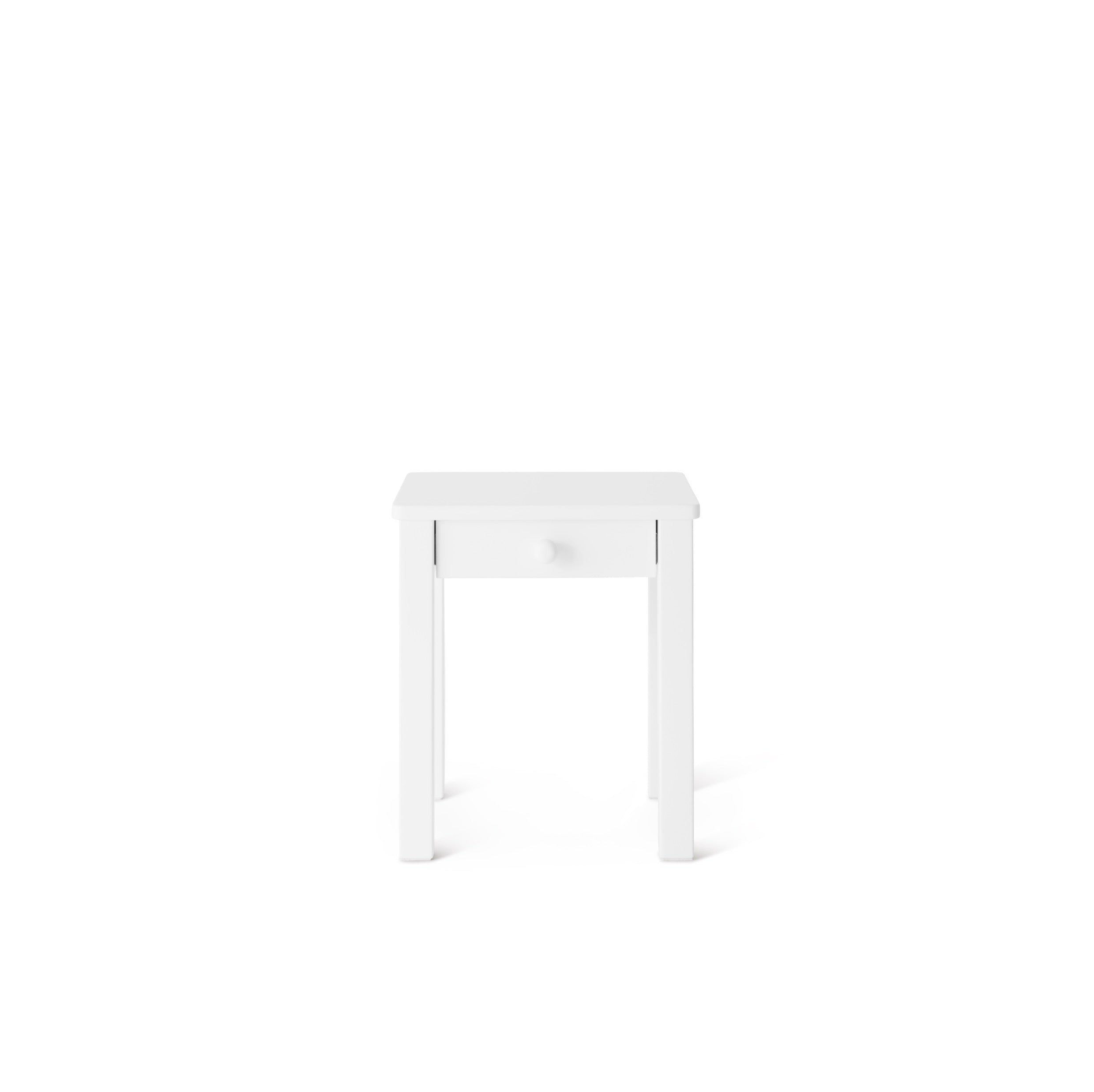 Nachttisch Weiss mit Schublade