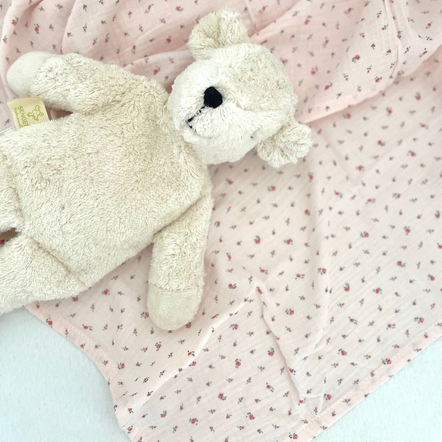 Babydecke Musselin Rose