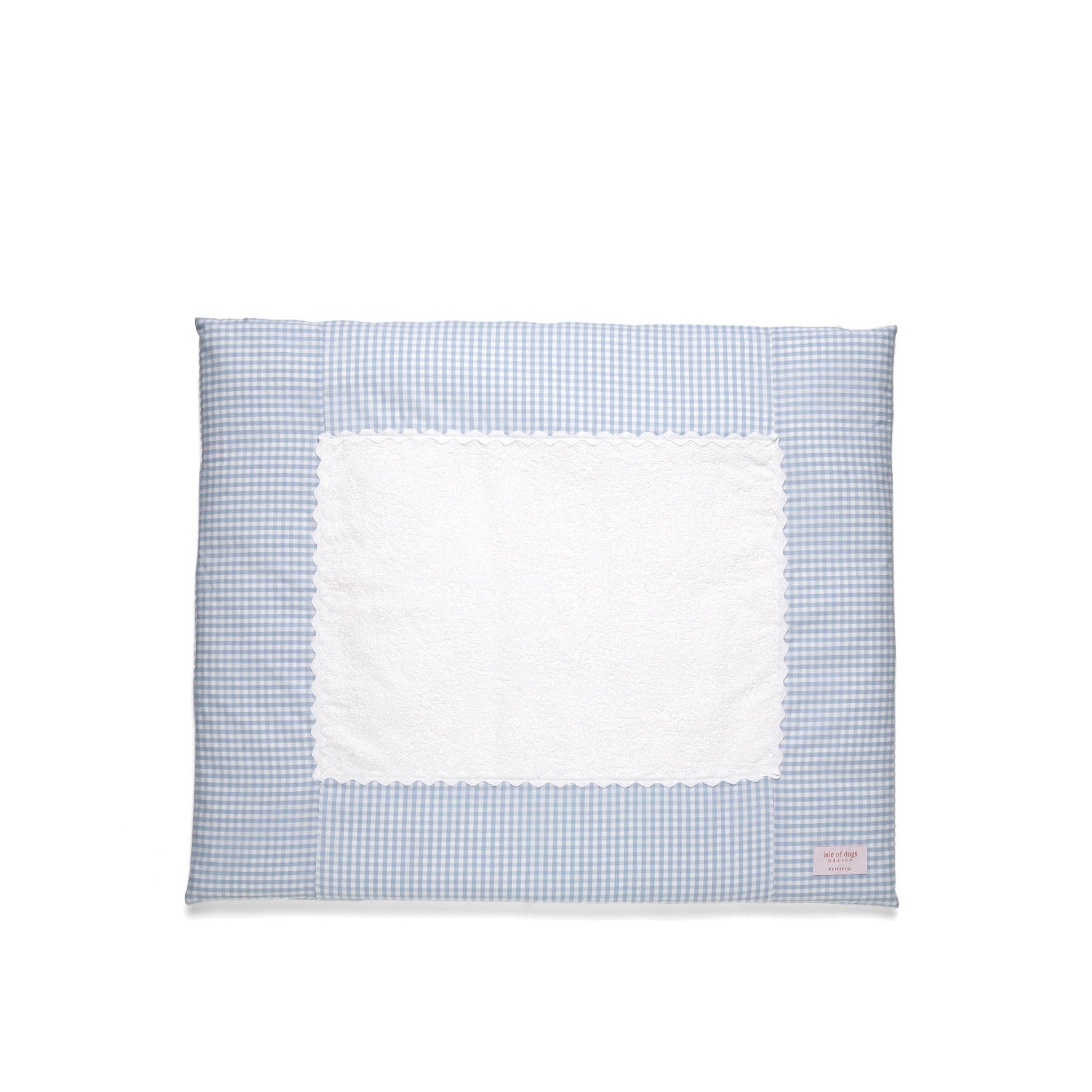 Wickelauflage Hellblau Kariert