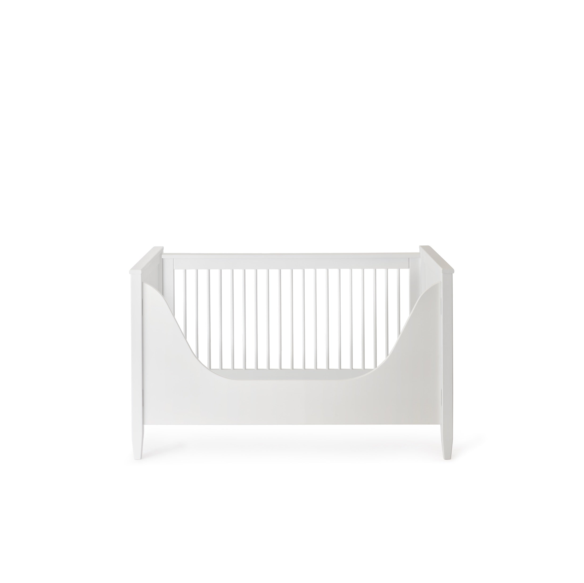 Babybett Weiss-Handbemalt