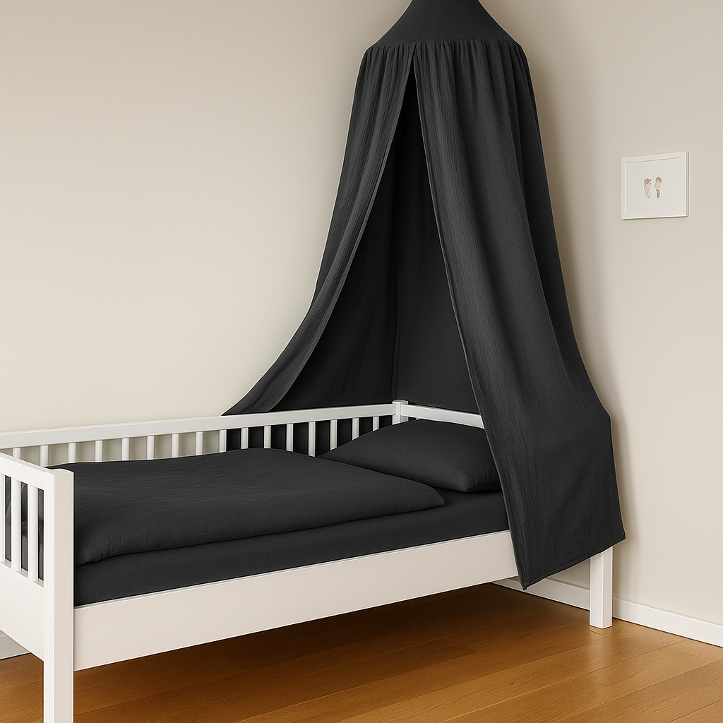 Junior Bettwäsche Musselin Graphittraum