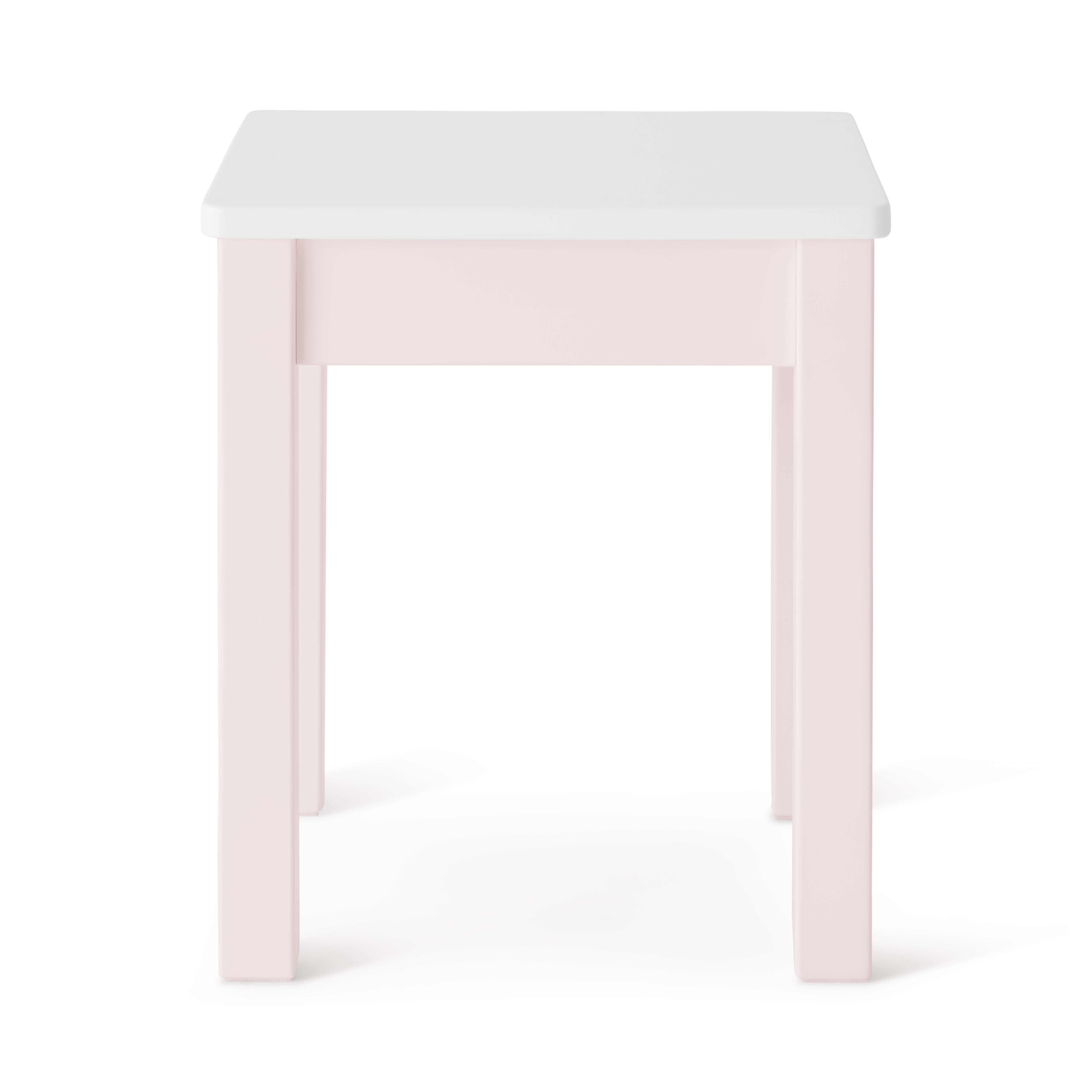 table de chevet rose