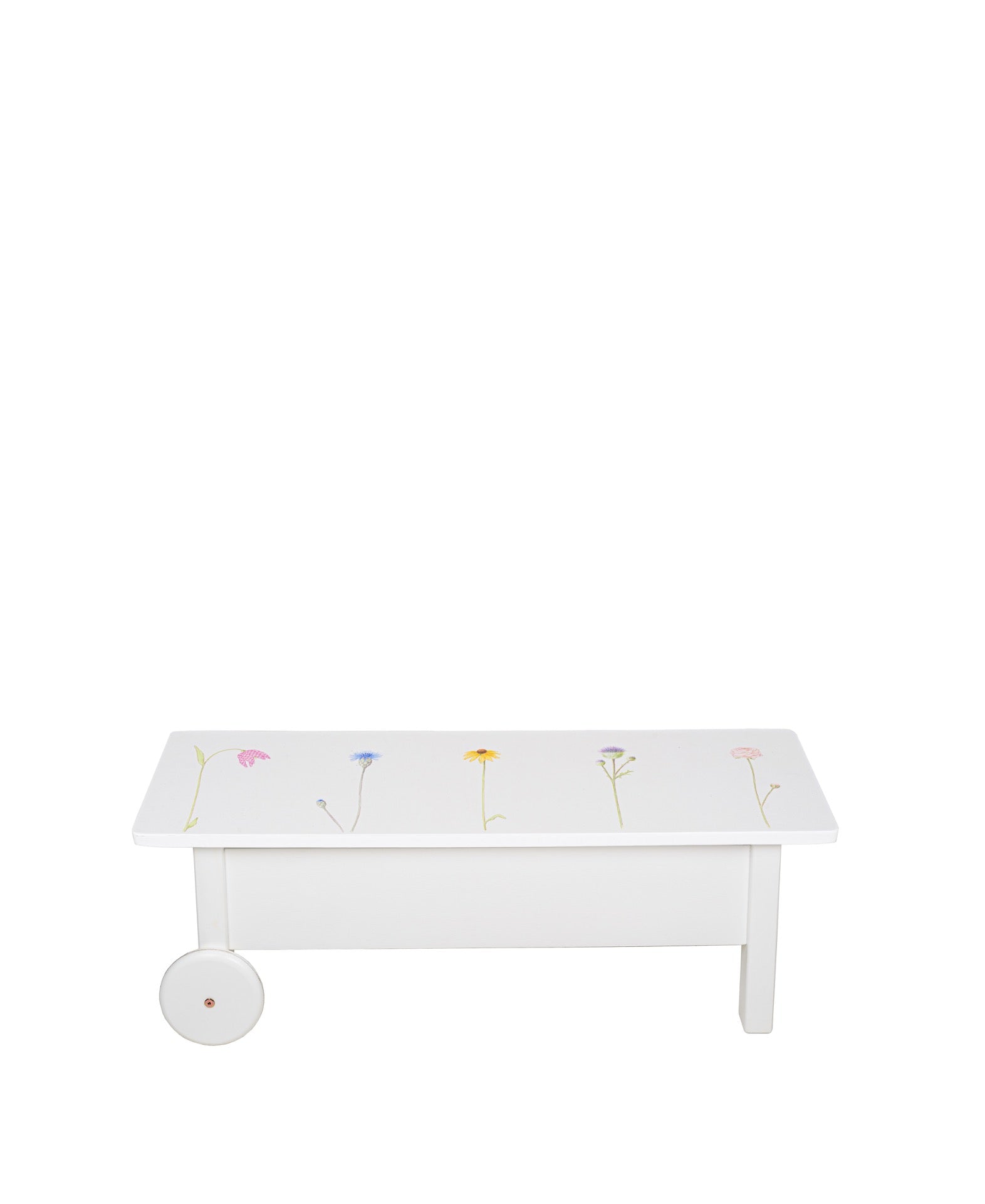 Children's Bench White-Handpainted