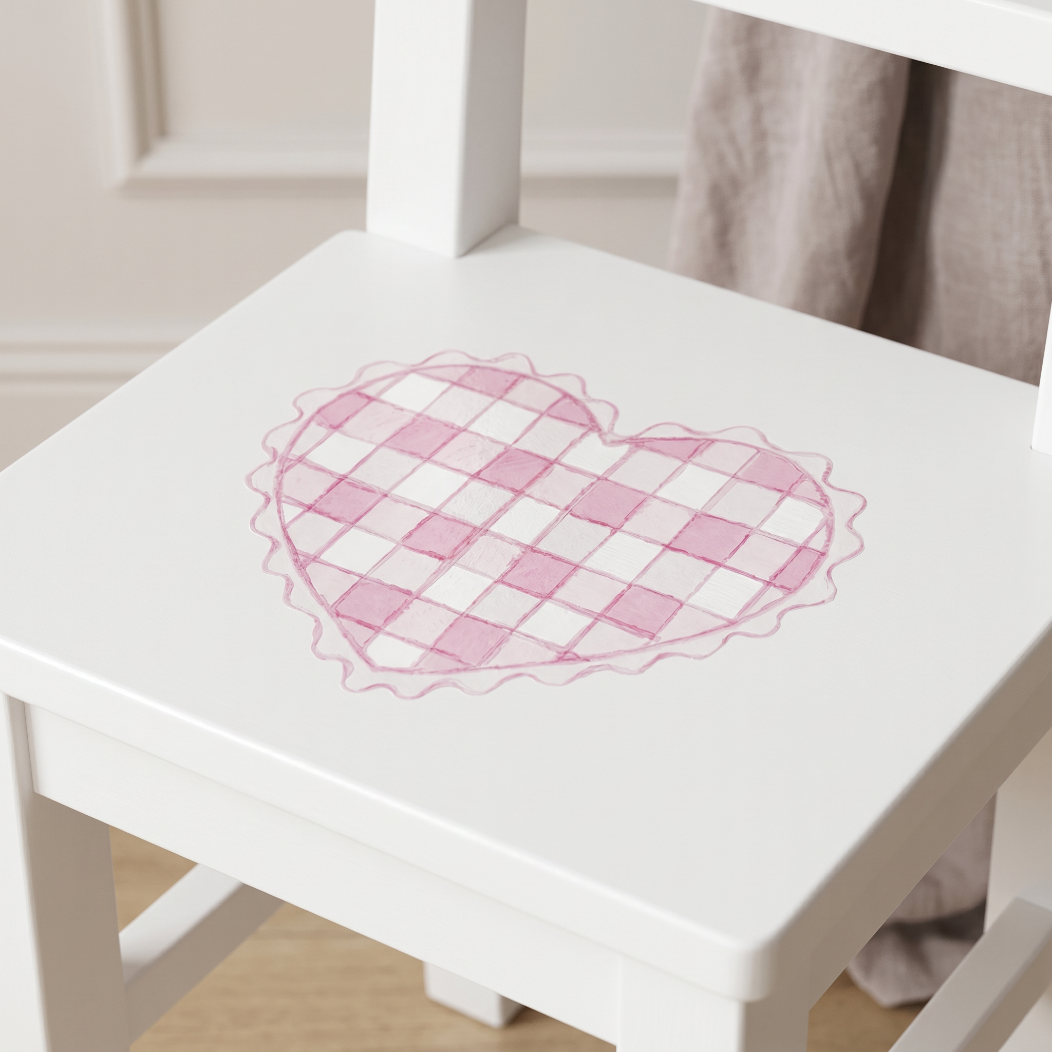 Children's Chair White-Hand-Painted