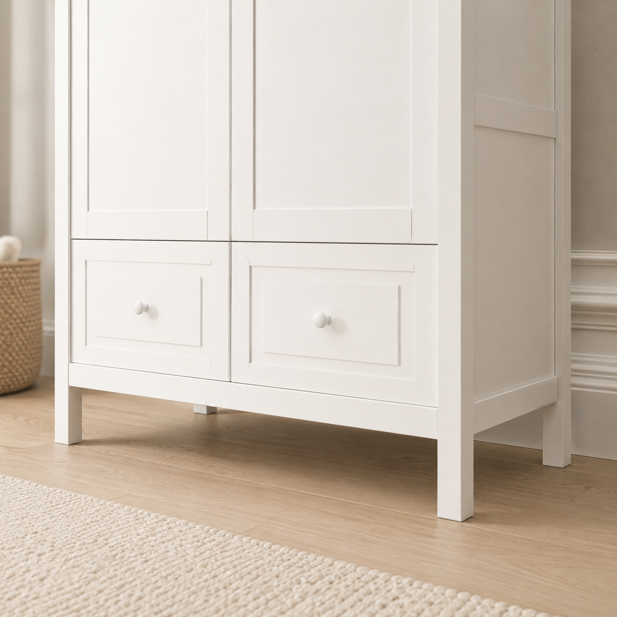 Armoire 2 portes blanche