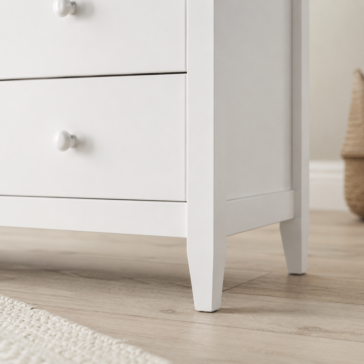 Chest of Drawers White-Handpainted