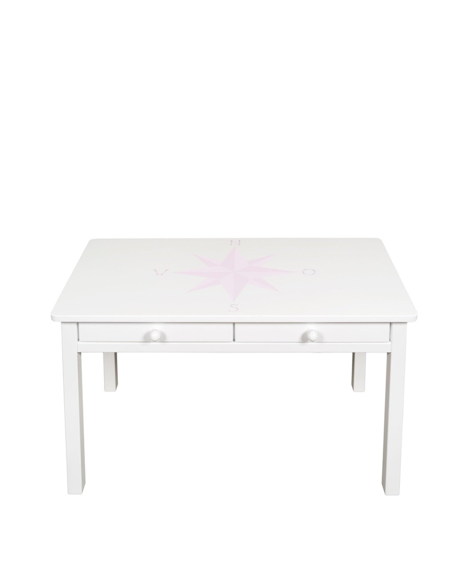 Desk Low White-Handpainted