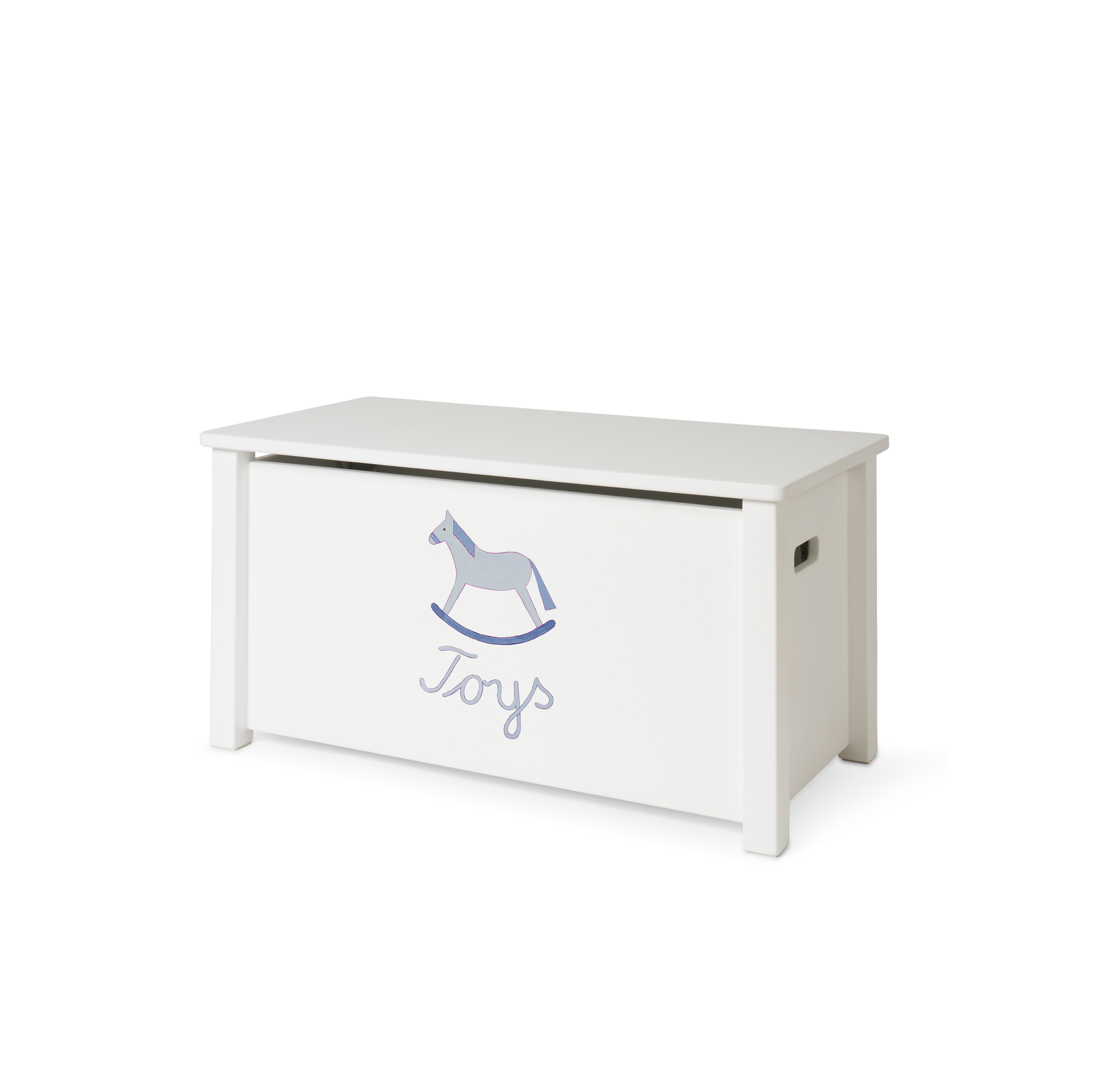 Spielzeugkiste Weiss Handbemalt