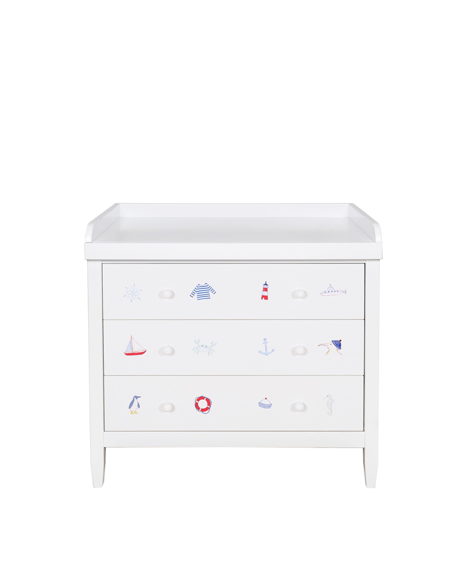 Changing Table White-Handpainted 