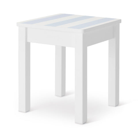 Tabouret pour enfant blanc peint à la main